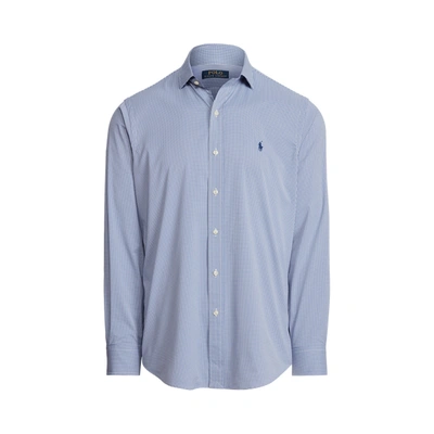 Ralph Lauren Classic Fit Plaid Performance Shirt In Blue/white