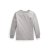 Polo Ralph Lauren Kids' Cotton Jersey Long-sleeve Tee In Grey Fog