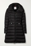 MONCLER FLAMMETTE HOODED QUILTED SHELL COAT