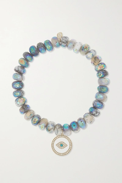 Sydney Evan 14-karat Gold Multi-stone Bracelet