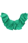 ALEXANDER MCQUEEN ALEXANDER MCQUEEN RUFFLED CROP TOP