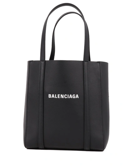 Balenciaga Everyday Xxs Leather Tote In Black