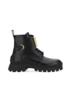 Dsquared2 30mm D2 Statement Leather Combat Boots In Black