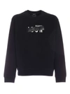 DSQUARED2 ICON PATCH SWEATSHIRT IN BLACK