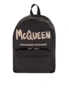 ALEXANDER MCQUEEN BRANDED BACKPACK IN BLACK