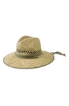 San Diego Hat Rush Straw Upf 50 Outback Hat In Nat W/ Olive