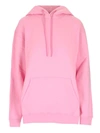 Msgm Logo-print Pullover Hoodie In Pink