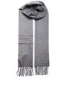 Max Mara Womens Grigio Medio Wsdalia Brand-embroidered Cashmere Scarf 1 Size In Grey