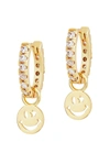 Celeste Starre Don't Worry Be Happy Earrings In Gold
