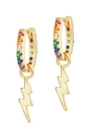 Celeste Starre Rainbow Strike Earrings In Gold