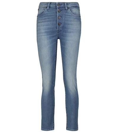 3x1 Poppy Mid-rise Cropped Skinny Jeans In Byrd