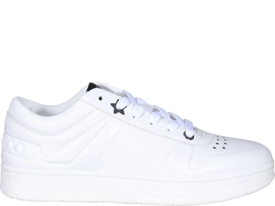 Jimmy Choo Hawaii Sneakers In White Leather