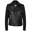 Balmain Leather Biker Jacket In Black