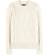 ISABEL MARANT GAYLE BABY ALPACA AND MERINO WOOL-BLEND KNITTED SWEATER,P00188056
