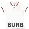 BURBERRY BURBERRY KIDS LOGO PRINT POLO SHIRT