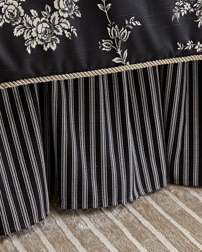 Sherry Kline Home French Toile Dust Skirt, King In Black