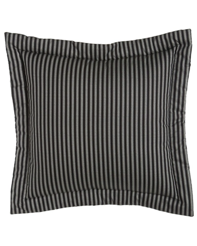 Sherry Kline Home European "french Toile" Striped Sham In Black