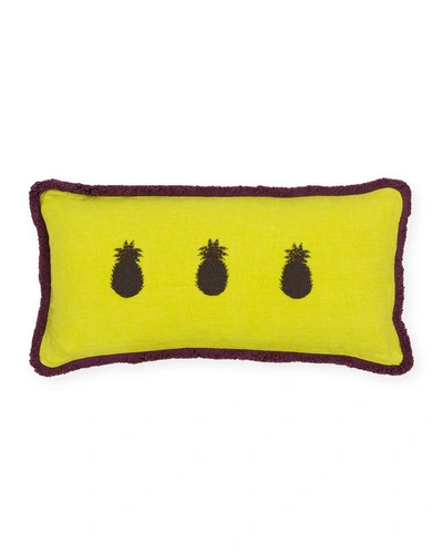 Joanna Buchanan Pineapple Decorative Pillow In Yellow