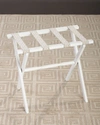 Gate House Furniture Chain Link Luggage Rack In White
