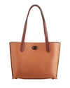 COACH WILLOW COLORBLOCK SIGNATURE COATED LEATHER TOTE BAG,PROD237260307