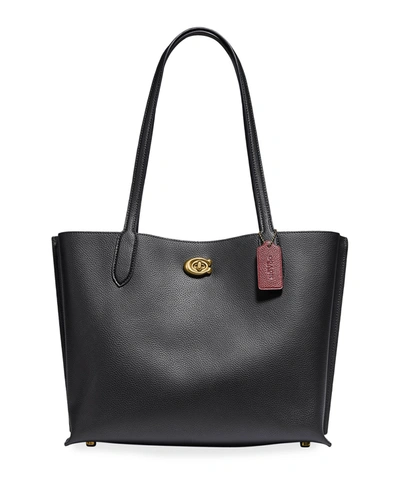 Coach Willow Tote In B4 Black