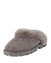 Ugg Coquette Womens Suede Lined Mule Slippers In Grey