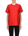 Givenchy Womens Red Chain-embossed Oversized Cotton-jersey T-shirt M In Red