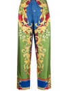 VERSACE BAROQUE-PATTERN PRINT TROUSERS
