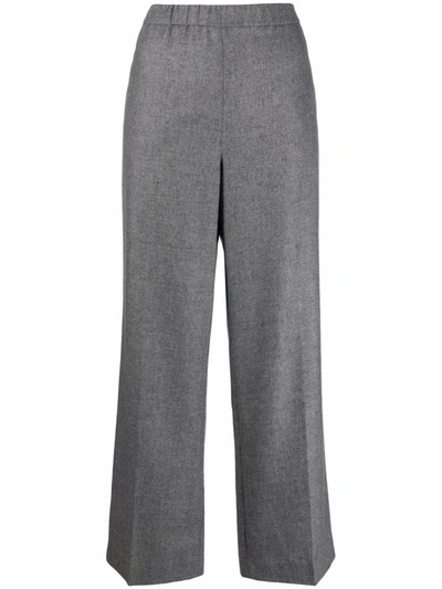Aspesi Wide-leg Trousers In Gray