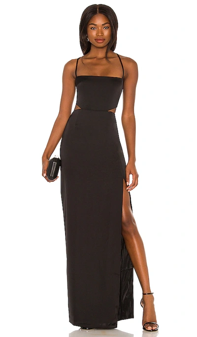 Nookie Stella Cut Out Gown In Black