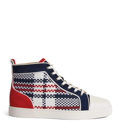 Christian Louboutin Louis Orlato High-top Sneakers In Red