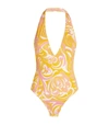 EMILIO PUCCI ALBIZIA PRINT HALTERNECK SWIMSUIT,17105156