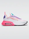 Nike Air Max 2090 Sneakers In White/hyper Orange In White,hyper Orange-photon Dust