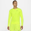 Nike Dri-fit Miler Men's Long-sleeve Running Top In Volt