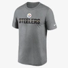 Nike Dri-fit Microtype Legend Men's T-shirt In Charcoal Heather