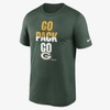 Nike Men's Big And Tall Green Bay Packers Legend Local Phrase Performance T-shirt