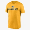 Nike Dri-fit Microtype Legend Men's T-shirt In Gold