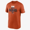Nike Men's Dri-fit Local Legend (nfl Chicago Bears) T-shirt In Orange