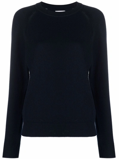 Barrie Long-sleeved Cashmere Pullover In Blau