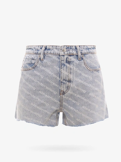 Alexander Wang T T By Alexander Wang Shorts In Blue