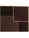 Totême Monogram-print Silk Scarf In Braun
