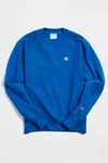 Champion Reverse Weave Crew Fleece Sweatshirt In Bright Blue