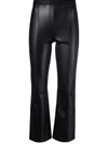 WOLFORD JENNA FAUX-LEATHER TROUSERS