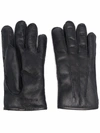 PARAJUMPERS SHEARLING EMBROIDERED-LOGO GLOVES