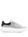 ALEXANDER MCQUEEN OVERSIZED CRYSTAL-EMBELLISHED SNEAKERS