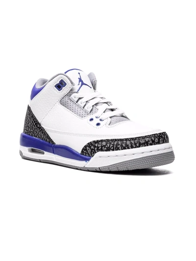 Jordan Kids' Air  3 "racer Blue" Sneakers In White