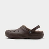 Crocs Classic Lined Clog Unisex In Brown