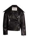 Nanushka Black Regenerated Leather Ado Jacket In Black