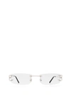 Cartier Rectangular-frame Glasses In Silver