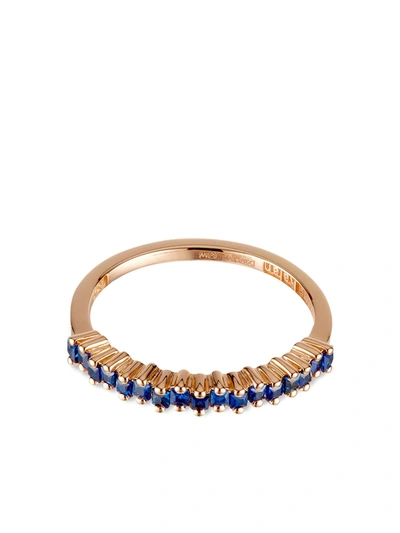 Suzanne Kalan 18kt Rose Gold Sapphire Ring In Pink